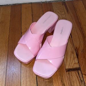 Jeffery Campbell Bubblegum Pink Platform Sandals 💖